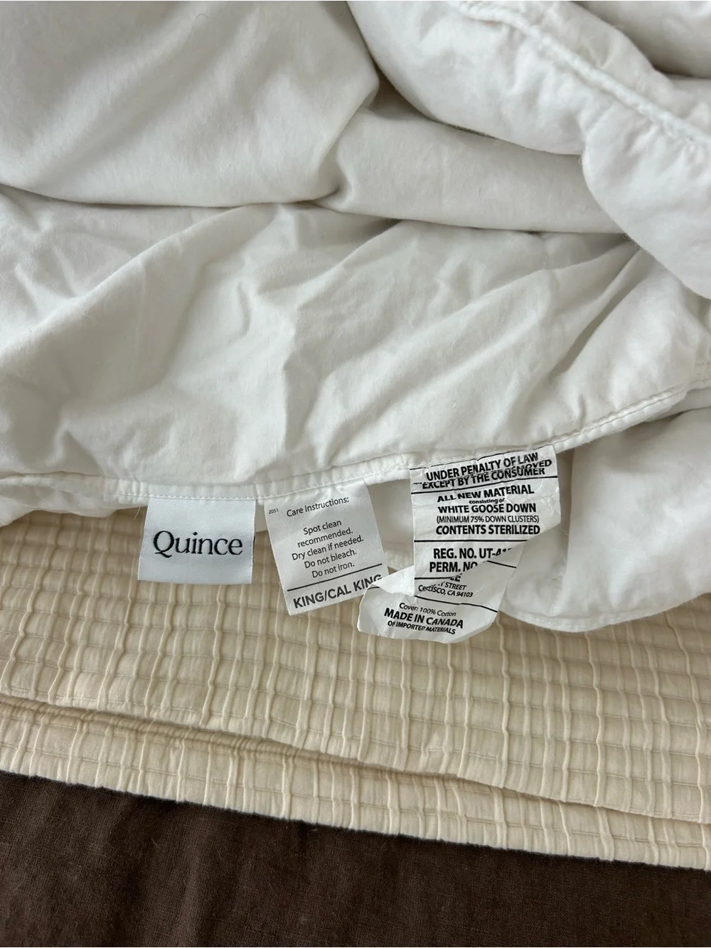 Quince Luxe Goose Down Duvet Insert — White